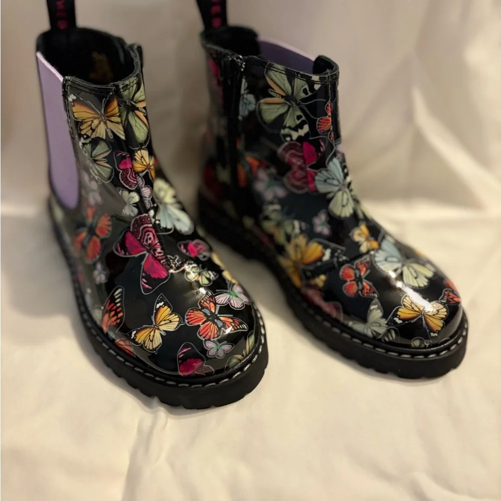 NWT Sophia Webster Lara Chelsea boots mid night butterfly meadow size 25 - Picture 7 of 8